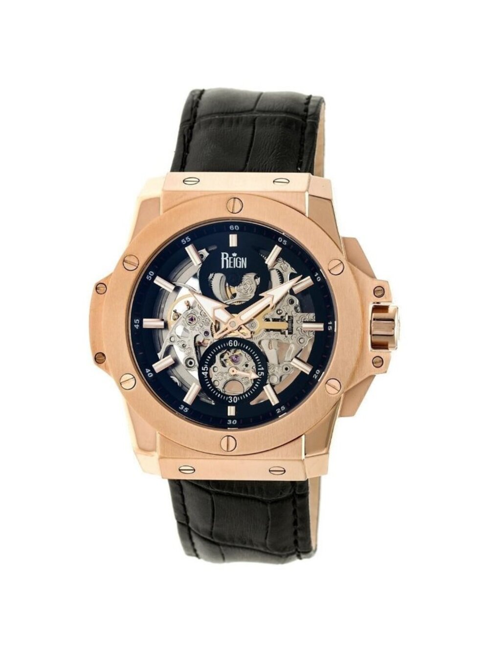 NWT Reign Commodus Automatic Black Dial Men's Watch